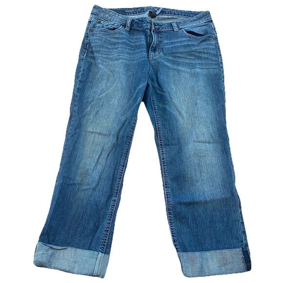 Apt. 9 Denim - Apt. 9 Women’s Straight Leg Crop Jeans Blue Size 10